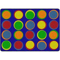 Image for Sitting Spots Rug, Small, 6 x 8.25 Feet from School Specialty