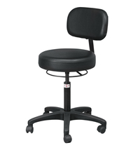 Image for Economy Air-lift Stool with Backrest, Black from School Specialty