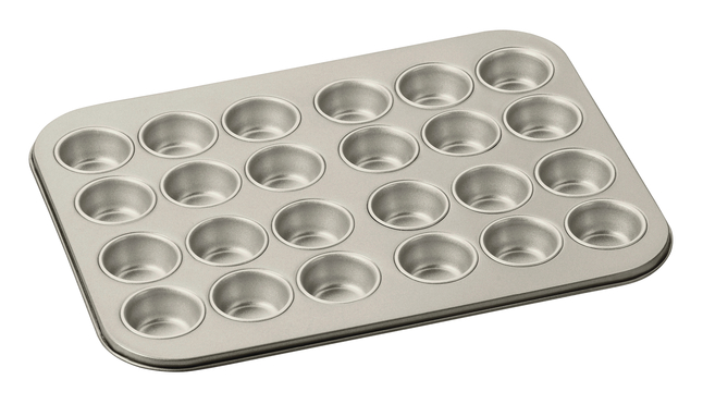 Image for Cuisinart Chefs Classic Non-Stick Metal 24-Cup Mini-Muffin Pan, Champagne from School Specialty