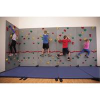 Image for Everlast River Rock Traverse Wall Package, 8 x 40 Feet, 2 Inch Red Mat from School Specialty
