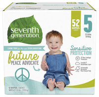 Image for Seventh Generation Sensitive Protection Diapers, 27 to 35 Pounds, Size 5, 80 Pack from School Specialty