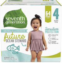Image for Seventh Generation Sensitive Protection Diapers, 20 to 32 Pounds, Size 4, 80 Pack from School Specialty