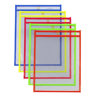 C-Line Shop Ticket Holders, 9 x 12 Inches, Assorted Neon Colors, Pack of 25 2129754