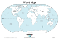 Achieve It! World Map Mats, Set Of 10 2129851