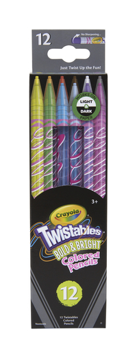 Image for Crayola Twistable Bold & Bright Colored Pencils, Assorted Colors, Set of 12 from School Specialty