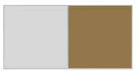 Ghent Aluminum Framed Whiteboard Corkboard Combo, 8 x 4 Feet 2133398