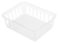 Storex Supply Basket, 6 x 5 x 2-1/4 Inches, White, Pack of 12 2133402