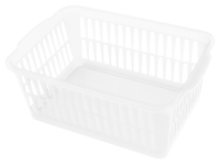 Storex Supply Basket, 11-4/5 x 7-9/10 x 4-1/3 Inches, White, Pack of 12 2133408