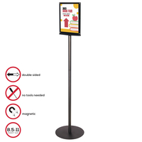 Deflect-O LLC Magazine Size Double-Sided Magnetic Sign Display, 13 x 56 Inches 2133800
