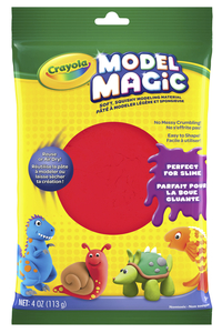 Crayola Model Magic Non-Toxic Mess-Free Modeling Dough, 4 oz, Red, Item Number 213977