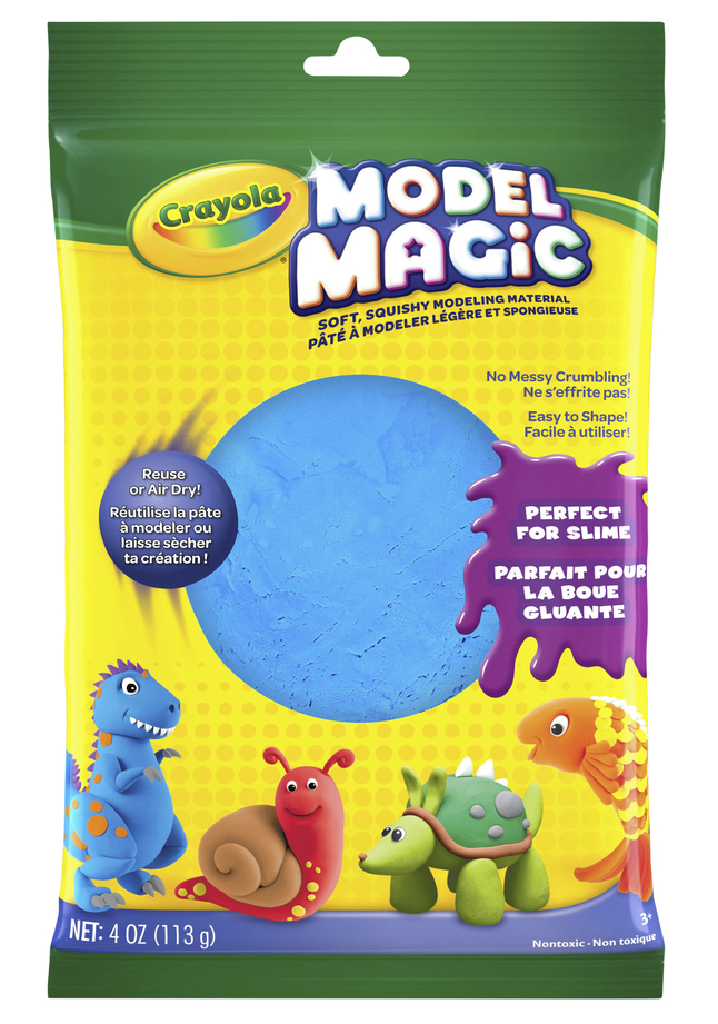 Crayola Model Magic Non-Toxic Mess-Free Modeling Dough, 4 oz, Blue, Item Number 213978