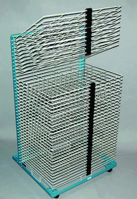 MOBILE CLASSROOM DRYING RACK 17 LEVELS SUITABLE FOR A3 ARTWORK 