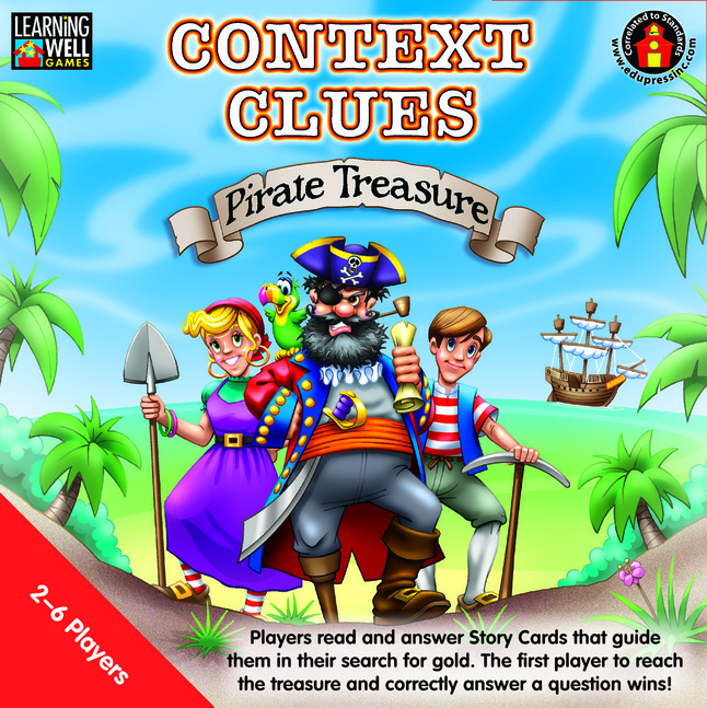 Learning Well Games Expansion Pack Context Clues New 96 Cards Pirate treasure