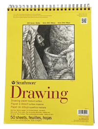 Strathmore 300 Series Drawing Pad, 11 x 14 Inches, 70 lb, 50 Sheets Item Number 234342