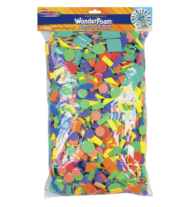 Wonderfoam Assorted Shape Decorating Foam, Assorted Size, Assorted