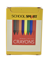 School Smart Regular Crayons in Tuck Box, Assorted Colors, Pack of 24 Item Number 245950