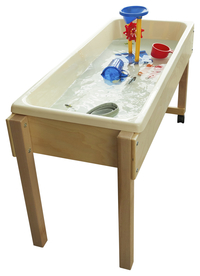 Childcraft Sand and Water Table with Cover, 6 Inch Deep, 45-7/8 x 17-3/4 x 24-3/4 Inches, Item Number 249318