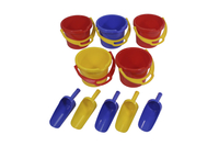 儿童工艺砂桶和砂勺，各种颜色，一套10个，项目编号265758