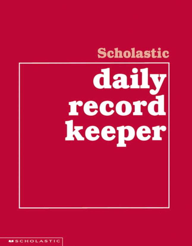 Scholastic Teaching Resource Wirebound Instructor Daily Record Keeper For Grades K 6 8 1 2 X 11 Inches 64 Sheets 4 10 Weeks