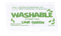 Washable Stamp Pad Set, Assorted Color, Set of 6, Item Number 201144
