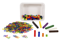 Childcraft Shape Links for Toddlers, 3 Shapes, Assorted Colors, Set of 501 2102820