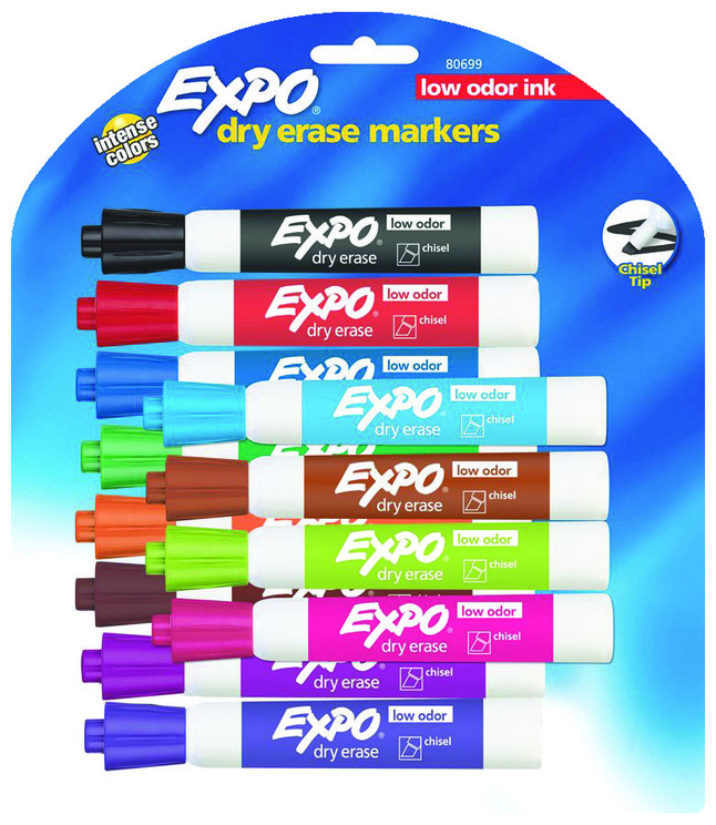 Expo Dual Ended Low Odor Markers Assorted