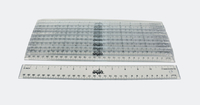 School Smart Plastic Ruler, Inches and Metric, 12 Inches, Clear, Pack of 10 Item Number 365433