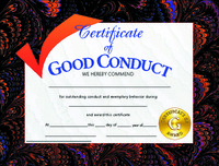 Award Certificates, Item Number 376790