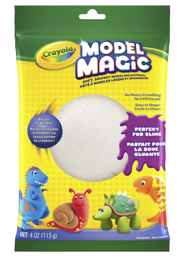 Crayola Model Magic Non-Toxic Mess-Free Modeling Dough, 4 oz, White, Item Number 391091