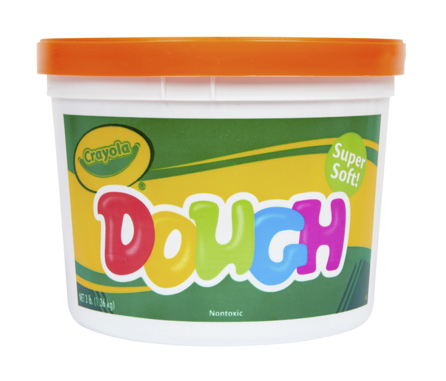 Crayola Non-Toxic Modeling Dough, 3 lb Pail, Orange, Item Number 391145