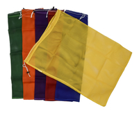Sportime Heavy-Duty Mesh Storage Bags, 24 x 30 Inches, Assorted Colors, Set of 6 Item Number 087983
