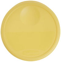 Image for Rubbermaid Round Storage Container Lid, 13-1/2 Inch Round, Yellow from School Specialty