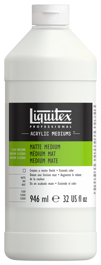 Liquitex Acrylic Medium, 1 Quart Squeeze Bottle, Matte Item Number 403933