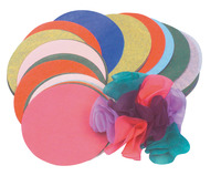 Roylco Pre-Cut Tissue Paper Circles, 4 Inch, Assorted Colors, Pack of 480 Item Number 403992