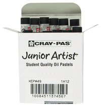 Sakura Cray-Pas Junior Artist Oil Pastels, Black, Pack of 12 Item Number 405702