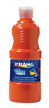 Prang Ready-to-Use Washable Tempera Paint, Quart, Orange Item Number 405763