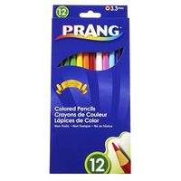 Prang Colored Pencils, Assorted Colors, Set of 12 Item Number 405826
