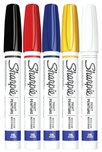Sharpie Oil Based Paint Markers Assorted Colors Medium Tip 8 Pens 2140365