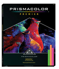 Prismacolor NuPastel Artists Pastel Stick, 3-5/8 x 1/4 in, Assorted Color, Set of 48 Item Number 406501