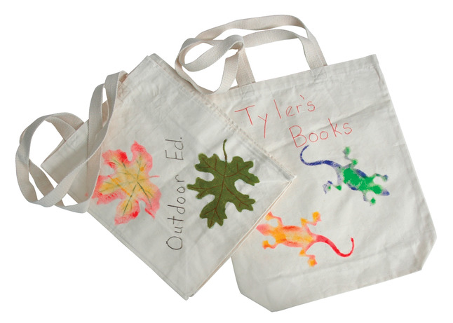 School Smart Design Your Own Canvas Tote Bag, Natural Tone, 14 x 16 Inches, Item Number 447671