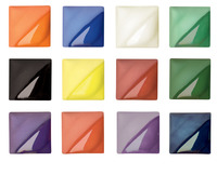 AMACO Velvet Underglaze Classroom Pack, Set A, Pint, Assorted Colors, Set of 12 Item Number 407912