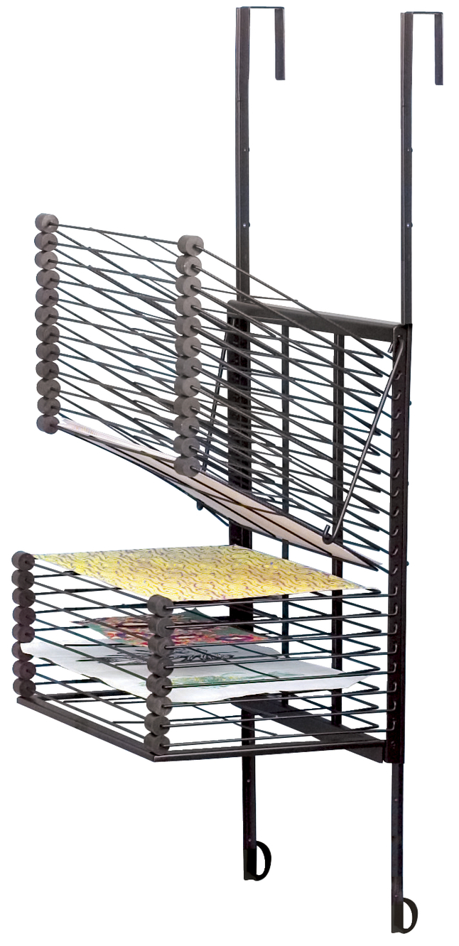 A Sturdy Metal Art Drying Rack That Can Be Stored on Both Sides The Art Cart with 360-degree Universal Wheels is Ideal for Classroom Art Studios and Home Use Size : A FEI JI Art Drying Rack 
