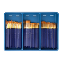 Royal Brush Gold Taklon Paint Brush Super Value Pack, Assorted Sizes, Set of 120 Item Number 409324