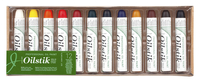 Shiva Artists Non-Toxic Professional Grade Oil Color Paintstick Set, 4-1/2 X 5/8 in, Assorted Color, Set of 12 Item Number 415511