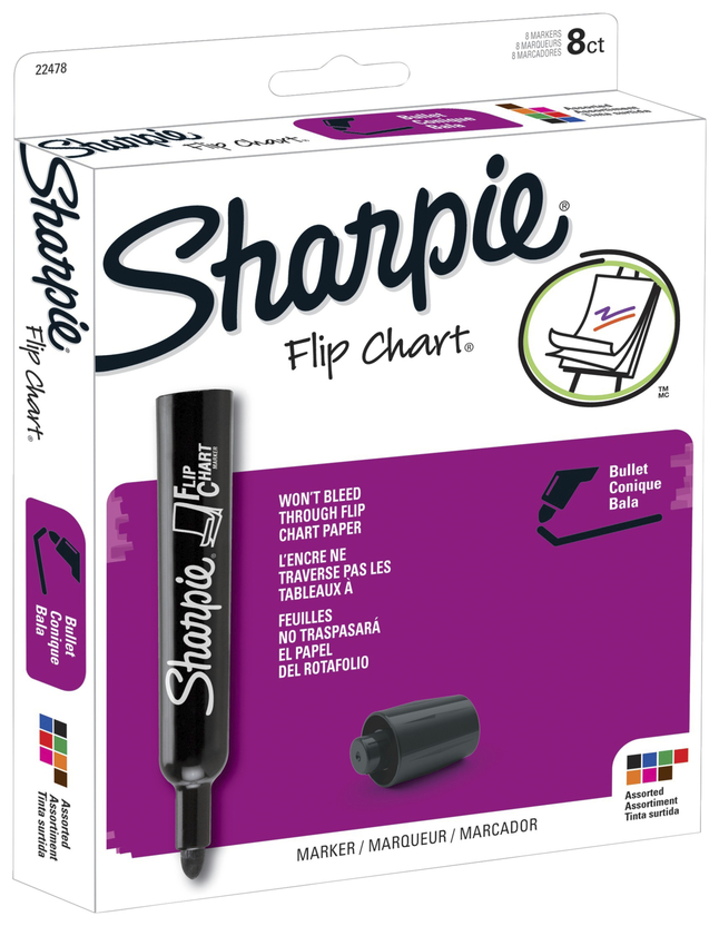 Sharpie Flip Chart Markers Black