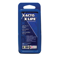 X-ACTO Replacement Blade, No. 11, Steel Blade, Pack of 100 Item Number 447227