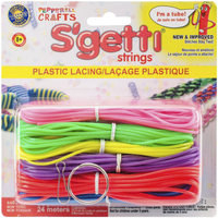 Image for S'getti Strings Plastic Lacing, 27yd, Neon from School Specialty