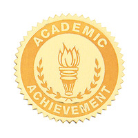 Hammond & Stephens Academic Achievement Gold Foil Embossed Seal, Item Number 1337925
