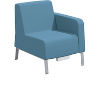Classroom Select Soft Seating NeoLink Left Arm Only Chair, Power Under Front, 27-1/2 x 32 x 34 Inches, Item Number 5000131