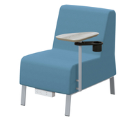 Classroom Select Soft Seating NeoLink Armless Chair, Left Tablet, Power Under Front, 23 x 32 x 34 Inches, Item Number 5000134